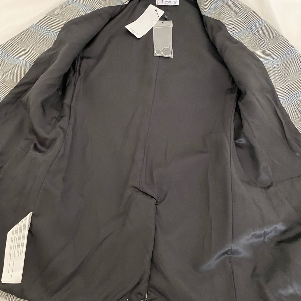 NWT Mango Check Structured blazer - Picture 10 of 15